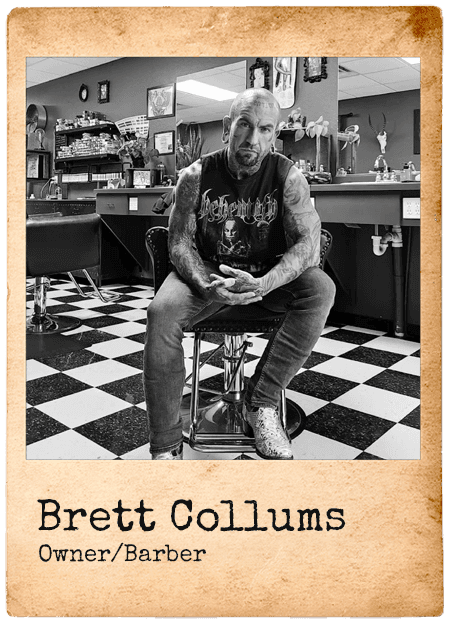 Brett Collums, Owner/Barber at Cloak and Dagger Hair Co.